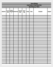 Bug Tracking Excel Format Template Download