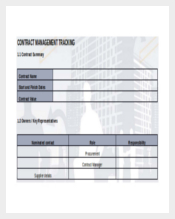 Contract Management Tracking DOC Format Download