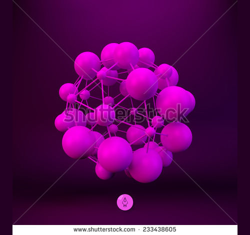 d molecule scientific poster template