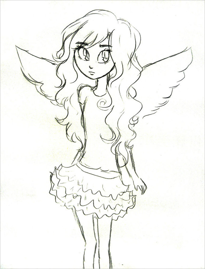 28 Angel Drawings Free Drawings Download Free Premium Templates