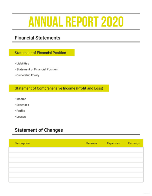 Annual Report Template 38+ Free Word, PDF Documents Download Free & Premium Templates