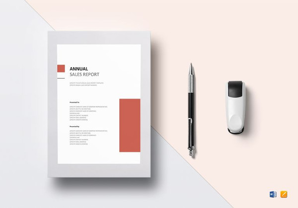 annual sales report template