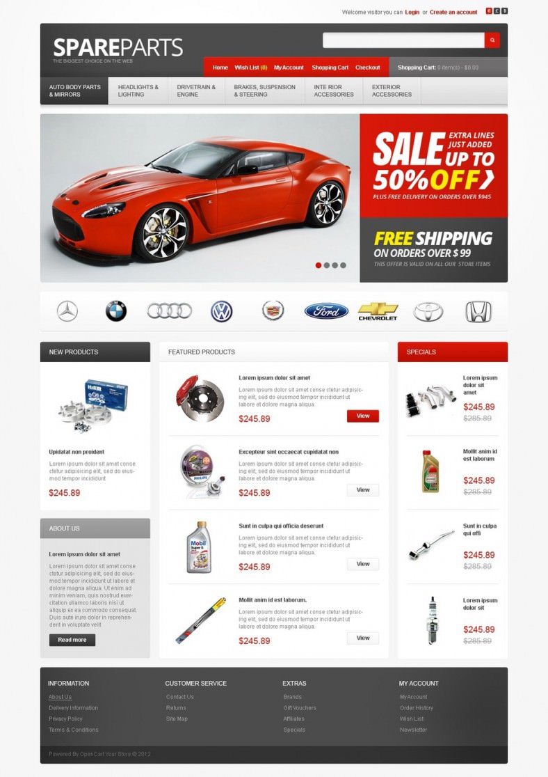 Car Classifieds Website Template