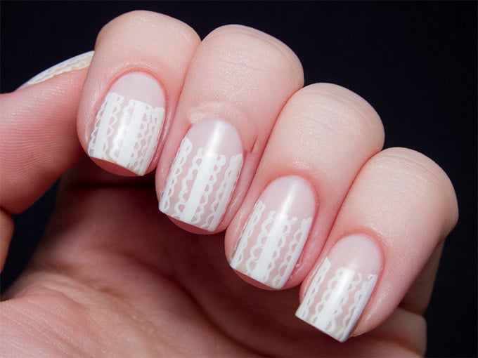 beautiful wedding nails