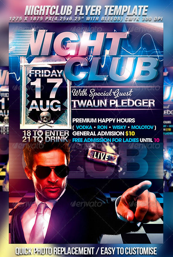 best night club flyer template