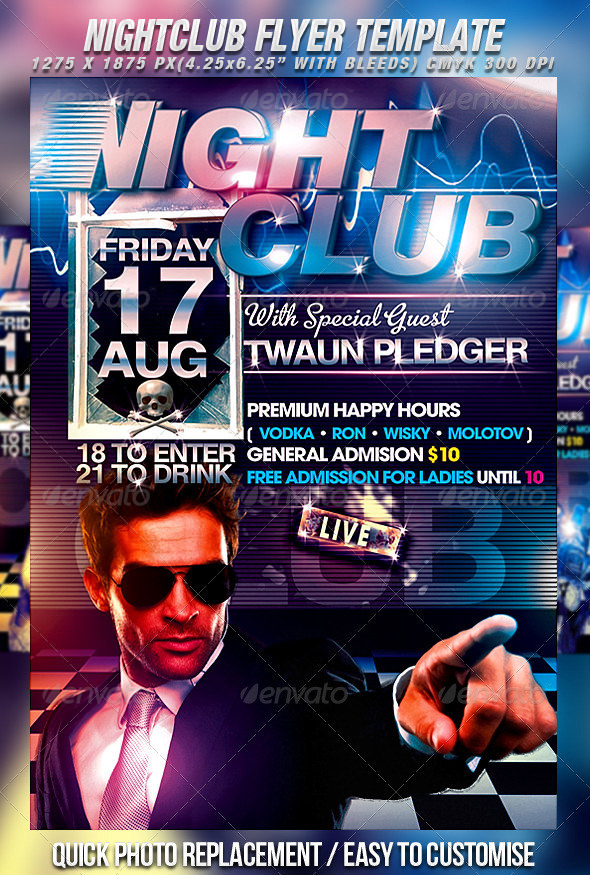 32+ Fabulous Night Club Flyer Templates & PSD Designs ...