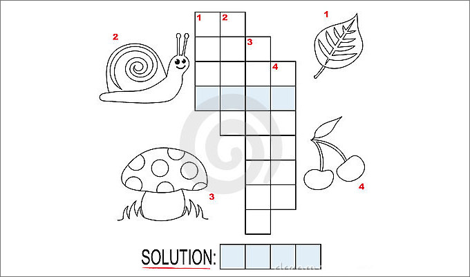 blank crossword kids template