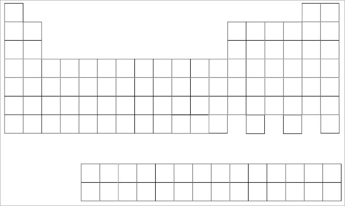 blank periodic table worksheet