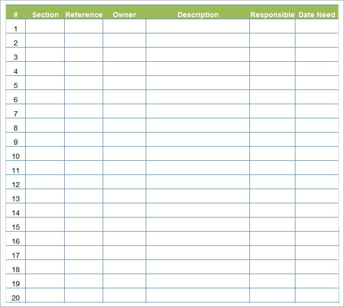 5 Blank Table Templates Pdf Doc Excel Free Premium Templates
