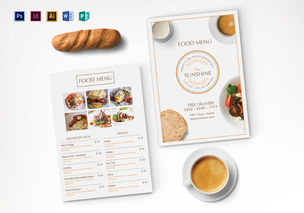 Menu Card - 58+ Free Templates in Word, PSD, PDF, EPS, InDesign Format ...