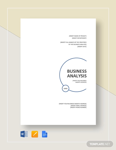 10+ Business Analysis Templates - PDF, Word