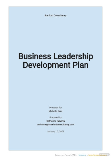 Leadership Development Plan Template – 11+ Word, PDF Documents Download