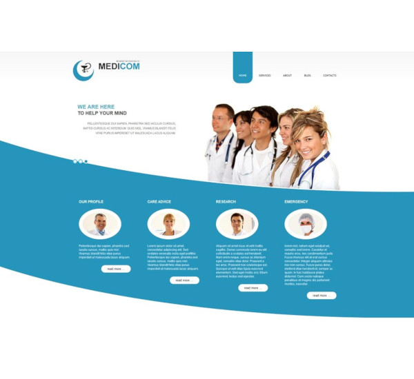 business medical joomla template