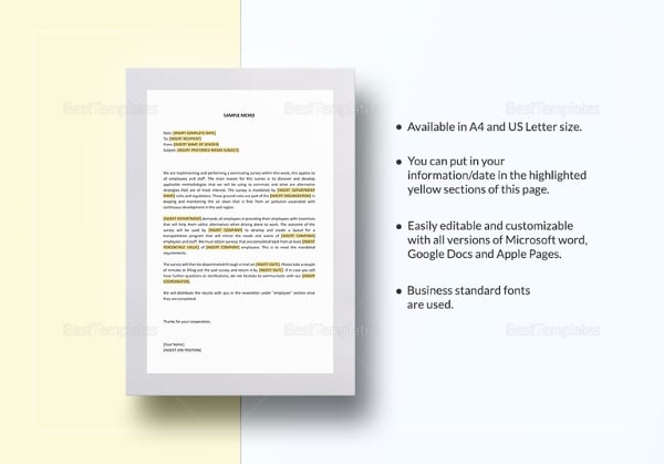25+ Business Memo Templates - PDF, Google Docs | Free ...