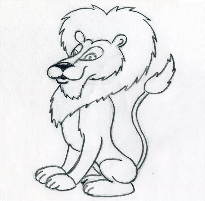 cartoon lion