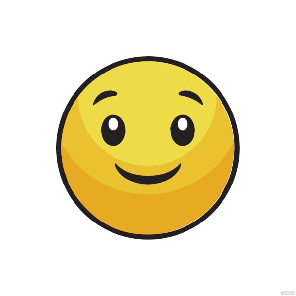 cartoon yellow smiley clipart drawing template