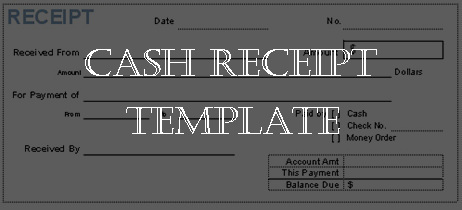 receipt templates excel