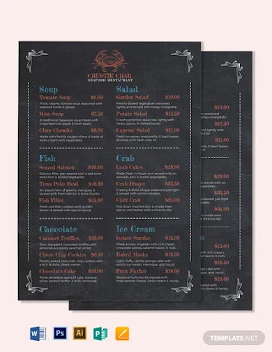 chalk-board-seafood-menu-template