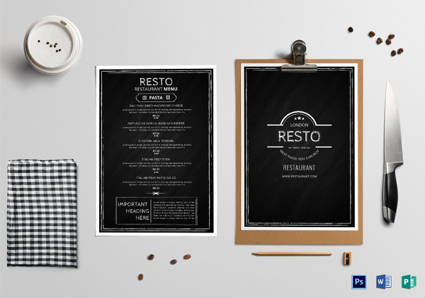 Chalkboard Menu 36 Free Templates In Psd Eps Format Download 9722