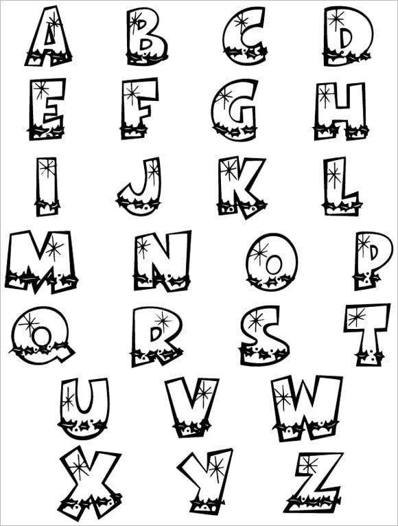 48+ Alphabet Bubble Letters - Free Alphabet Templates