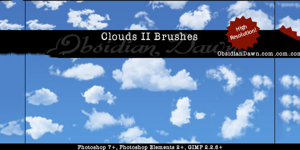 clouds ii photoshop brushes