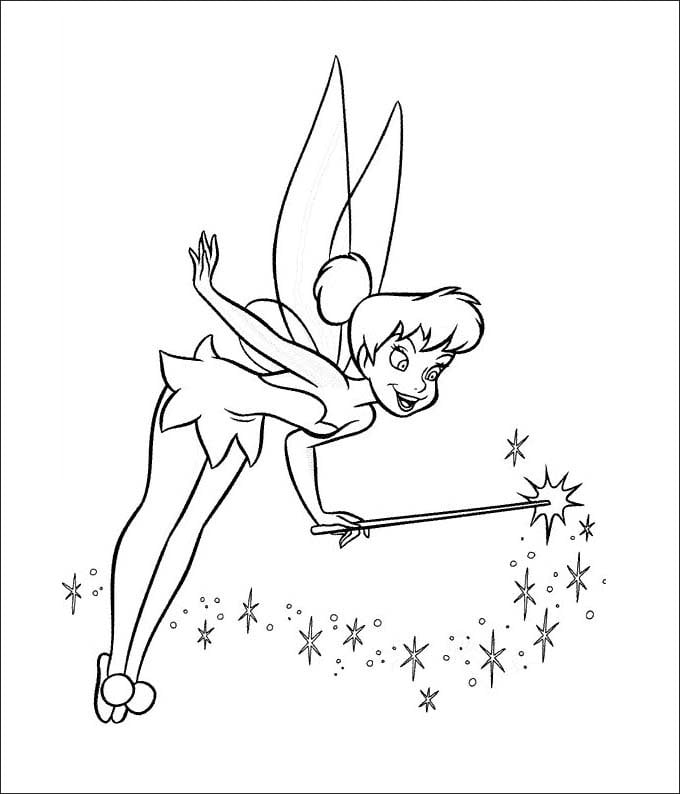 coloring pages of tinkerbell