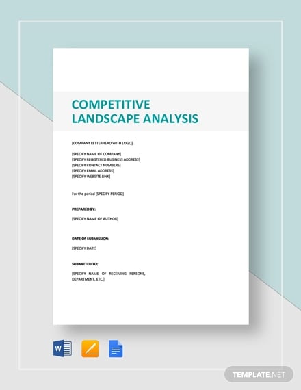 competitive landscape analysis template
