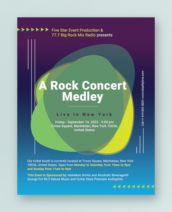 concert flyer template