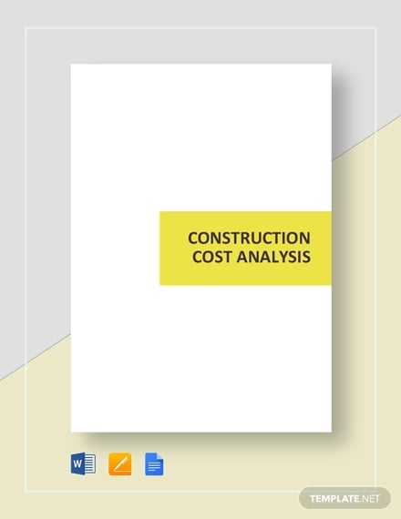 construction cost analysis template1