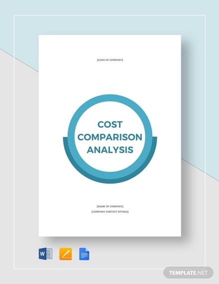 cost comparison analysis template