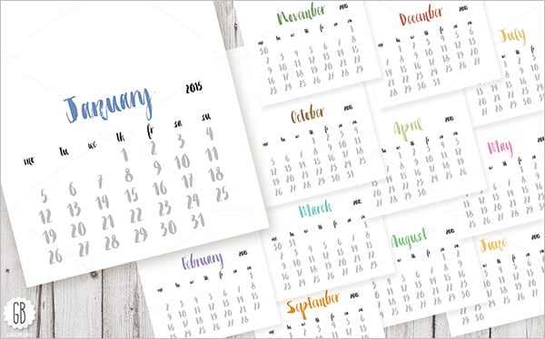 diy event calendar template