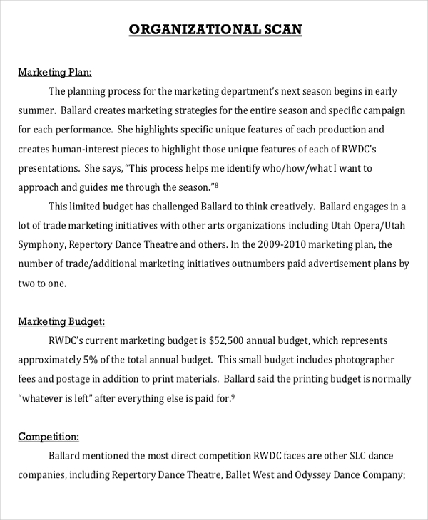 dance event marketing plan template