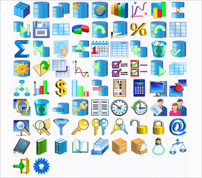 database software icons