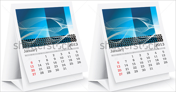 desk calendar 2013 template