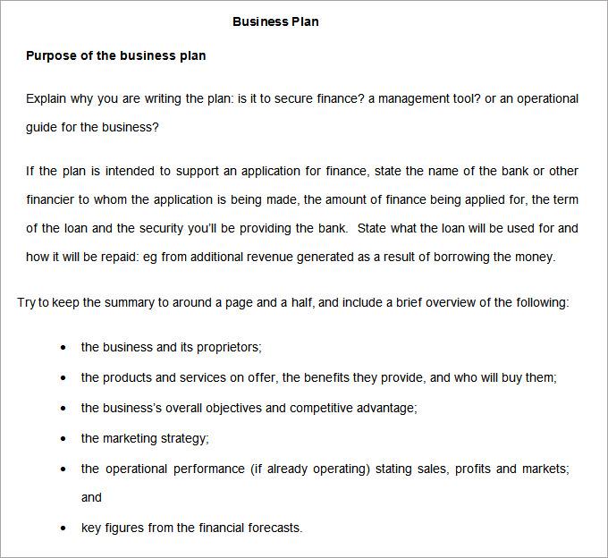 developing a business plan