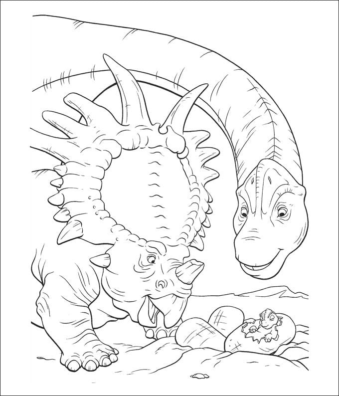 dinosaur coloring page online
