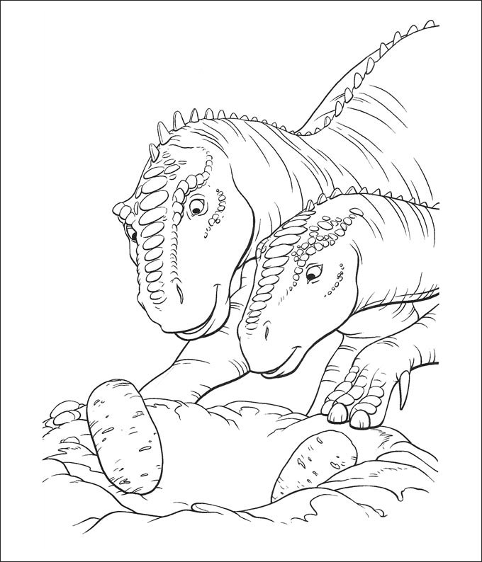 dinosaur coloring sheet