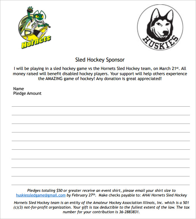 Donation Sheet Template 9+Free PDF Documents Download