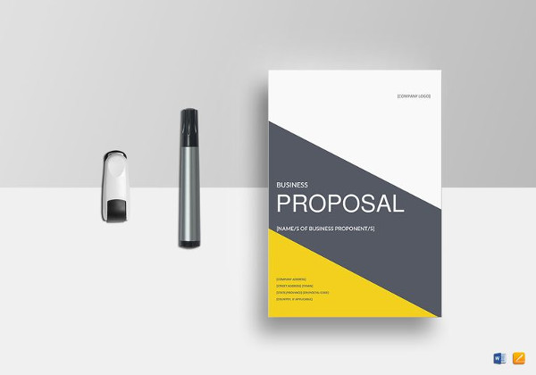 easy to edit business proposal word template