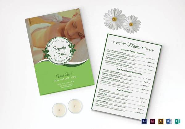 24 Spa Menu Templates Free Sample Example Format Download 