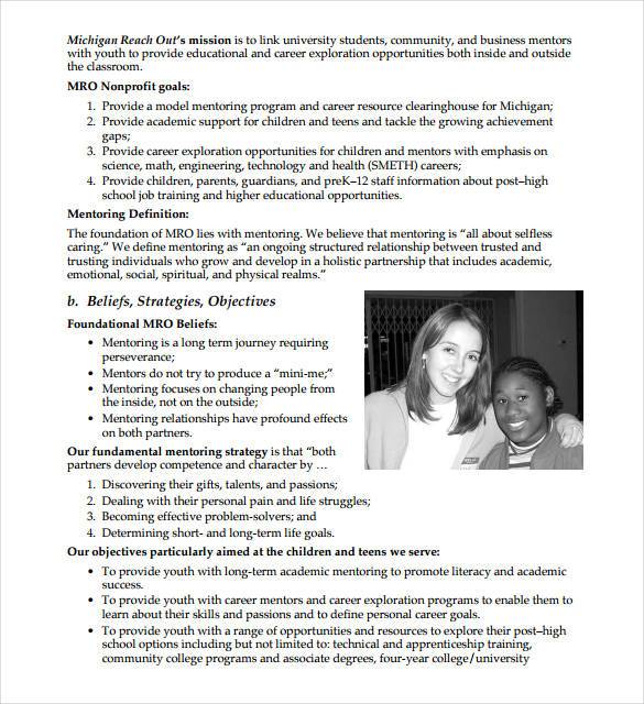 FREE 23+ Non Profit Business Plan Templates in PDF | Google Docs | MS ...