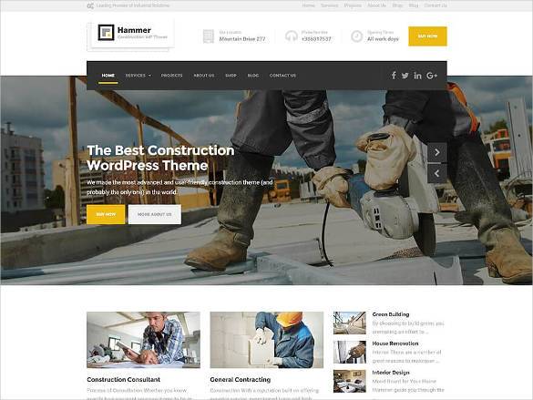 electrical engineering website template