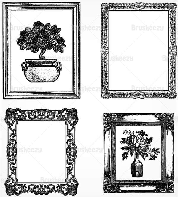 vintage frame brushes photoshop free download