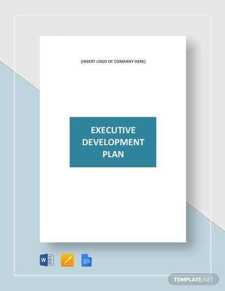 executive development plan template