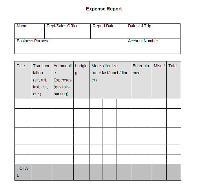 Free Business Report Template Word