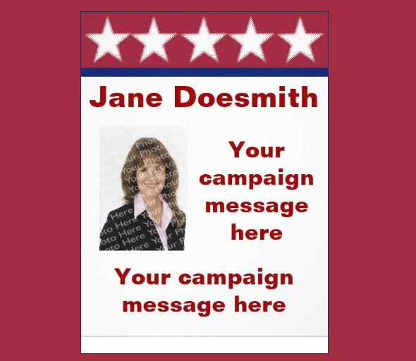 fair election campaign flyer template