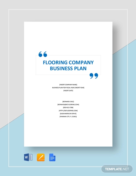 flooring-company-business-plan-template