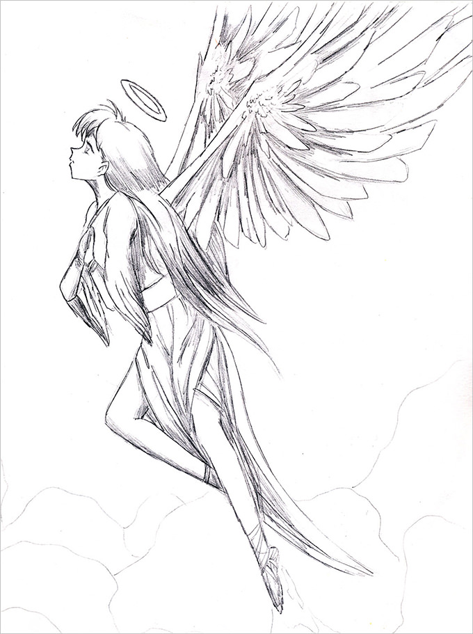 Featured image of post Simple Angel Drawing Images / | image result for easy sad drawings tumblr.