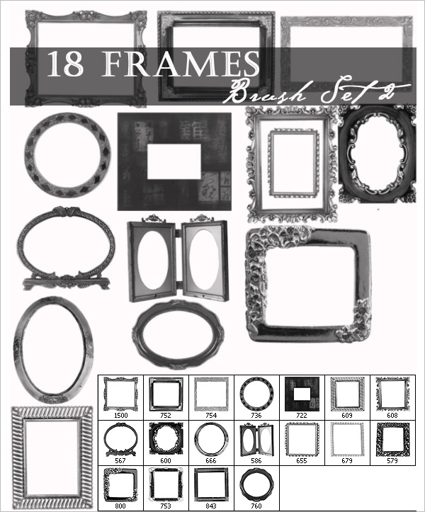 frame brush photoshop free download