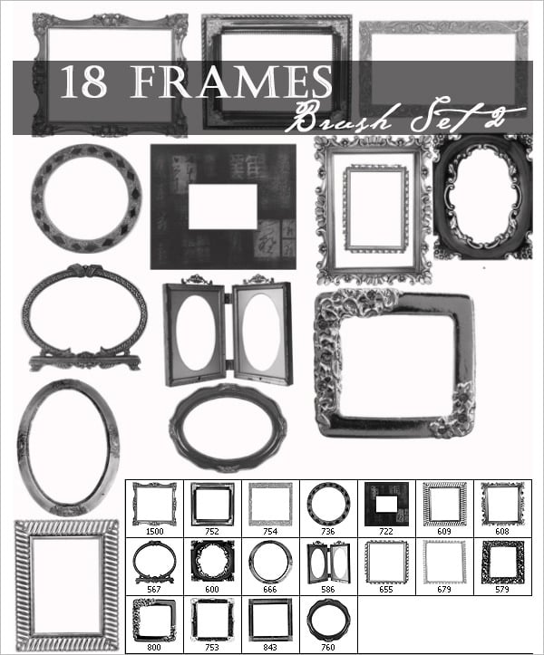 photoshop frame brushes free download